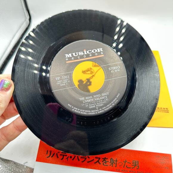 1970s Japanese 45 Vinyl Record Gene Pitney Who Shot Liberty Valance Hello Mary - Picture 8 of 8